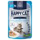 12x85g Happy Cat Meat en sauce truite d'eau de source - Pâtée pour chat