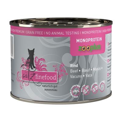 24x200g catz finefood Monoprotein bœuf - Pâtée pour chat