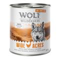 6x800g Free Range Wide Acres poulet Wolf of Wilderness - Pâtée pour chien