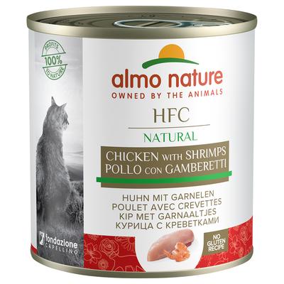 20x280g poulet, crevettes HFC Natural Almo Nature nourriture humide pour chat + 4 boîtes offertes !