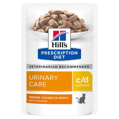 48x85g c/d Urinary Care Multicare poulet pour chat Hill's Prescription Diet