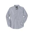 Men's Big & Tall KS Signature Wrinkle-Free Oxford Dress Shirt by KS Signature in Grey Plaid (Size 22 35/6)