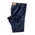 Men's Big & Tall Flannel-Lined Side-Elastic Jeans by Liberty Blues in Indigo (Size 46 34)