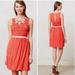 Anthropologie Dresses | Anthropologie Postmark Orange Polka Dot Dress | Color: Orange | Size: S