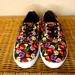 Disney Shoes | Nwot Disney Alice In Wonderland Flower Garden Canvas Sneakers Size 6 | Color: Black/Pink | Size: 6