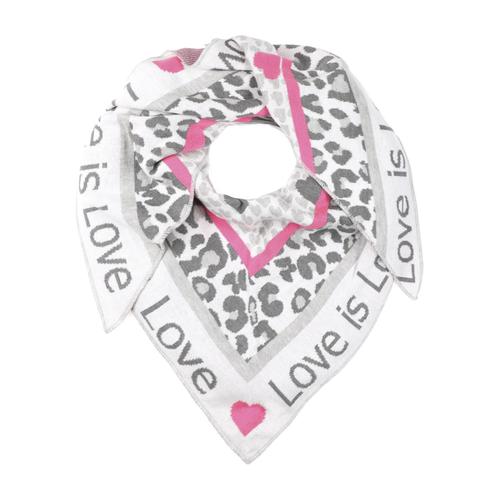 Dreieckstuch ZWILLINGSHERZ grau Damen Modetücher Schals, Loops Tücher Dreieckstuch Love is