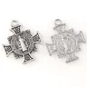 2 documents Médaille de Saint Benoît en croix Bijoux chrétiens de Jésus Croix Charms St Benoît