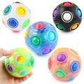 Puzzle Magic Rainbow Ball Speed Cube Ball for Children Puzzle Toy for Teen Adult Casse-tête 3D