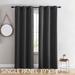 Thermal Insulated Blackout Grommet Single Panel Curtain