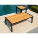 NewAge Products Outdoor Furniture Rhodes 3 Piece Patio Chair Set with Coffee Table