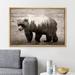 SIGNLEADER Panel Effect Mountain Forest Bear Cabin Farmhouse Decor Rustic Wall Art Framed On Canvas Print Canvas | 16 H x 24 W x 1.5 D in | Wayfair