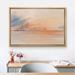 SIGNLEADER Framed Canvas Print Wall Art Pastel Sunset Ocean Horizon Landscape Nature Wilderness Illustrations Modern Art Decorative Minimal Rustic For Canvas | Wayfair