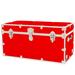 Williston Forge Cazden 3XL Rhino Storage Trunk Manufactu Wood in Red | 18 H x 40 W x 20 D in | Wayfair 8F928D155C7D47C2B965731C7CDE9B5D