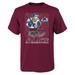 Youth Burgundy Colorado Avalanche Disney Donald Duck Three-Peat T-Shirt