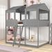 Harper Orchard Full Over Full Wood Bunk Bed Wood in Gray | 85.5 H x 56.2 W x 78.7 D in | Wayfair DFD0FF8D31334D568D704AB87549001C