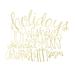 The Holiday Aisle® Handwritten Holiday Wishes - Wrapped Canvas Textual Art Canvas in White | 36 H x 36 W x 1.25 D in | Wayfair