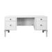 Worlds Away Cosby Computer Desk Wood in White | 29.5 H x 60.5 W x 24.5 D in | Wayfair COSBY WHN