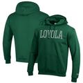 Men's Champion Green Loyola Greyhounds Eco Powerblend Pullover Hoodie