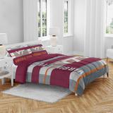 Virginia Tech Hokies Heathered Stripe 3-Piece Full/Queen Bed Set