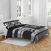 Las Vegas Raiders Heathered Stripe 3-Piece Full/Queen Bed Set