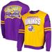 Men's Mitchell & Ness Gold Minnesota Vikings All Over 2.0 Pullover Sweatshirt