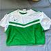 Nike Tops | Cute Cropped Nike Top In Green & White | Color: Green/White | Size: M