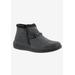 Wide Width Women's Drew Blossom Boots by Drew in Black Foil Leather (Size 6 1/2 W)