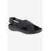 Women's Drew Bon Voyage Sandals by Drew in Black Fabric (Size 8 M)