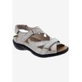 Wide Width Women's Drew Lagoon Sandals by Drew in Champagne Dusty Leather (Size 5 1/2 W)