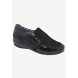 Wide Width Women's Drew Padua Flats by Drew in Black Combo (Size 10 W)