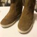 American Eagle Outfitters Shoes | American Eagle Outfitters Suede Tennis Shoes 100% Genuine Cow Leather Size 8 | Color: Tan | Size: 8