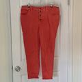 Madewell Jeans | Madewell Skinny Stretch Ankle Crop 34t Euc | Color: Red | Size: 34