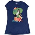 Disney Tops | Disney Official Mulan Juniors Graphic T Shirt Size Large | Color: Blue | Size: Lj