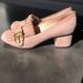 Gucci Shoes | Gucci Gg Marmont Suede Mid-Heel Pump | Color: Black/Gold/Pink | Size: 38