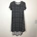 Lularoe Dresses | Lularoe Dark Grey Micro Polka Dot Print Carly Dress | Color: Gray | Size: Xs
