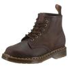 Schnürboots DR. MARTENS "6 Eye Boot 101 CRAZY HORSE", Herren, Gr. 44, braun (dunkelbraun), Leder, casual, Schuhe, Boots, Stiefel mit gepolsterter Sohle