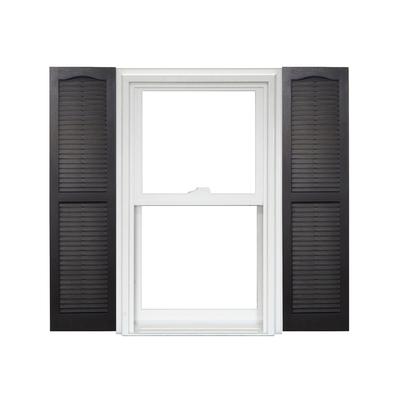 Homeside Open Louver Vinyl Shutters (1 Pair) In St...