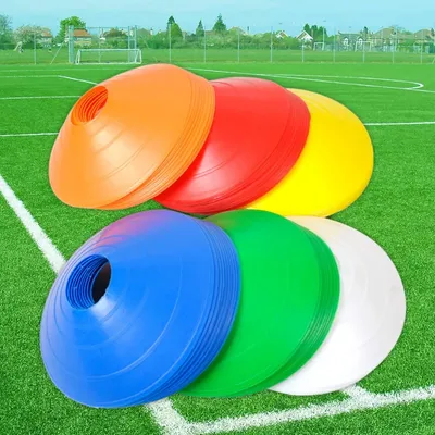 Disque d'agilité pour jeu de ballon de football avec support en plastique ensemble de cônes