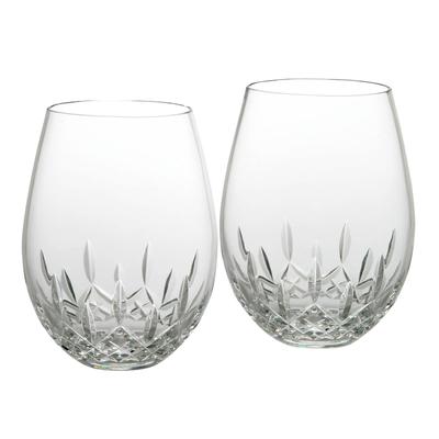 Waterford Lismore Essence Red Wine Stemless 20.5floz, Set of 2