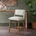 BOOMERANG Wooden Counter Stool with Cushioned Seat