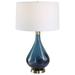 Uttermost Riviera Art Glass Table Lamp - 17"W x 27.75"H x 17"D