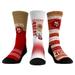 Unisex Rock Em Socks San Francisco 49ers Throwback Three-Pack Crew Sock Set