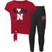 Preschool & Toddler Scarlet/Black Nebraska Huskers Forever Love T-Shirt Leggings Set