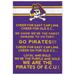 ECU Pirates 23'' x 34'' Fight Song Wall Art