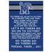 Memphis Tigers 23'' x 34'' Fight Song Wall Art