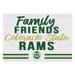 Colorado State Rams 24'' x 34'' Friends Family Wall Art