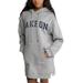 Women's Gameday Couture Gray Akron Zips Side Split Hoodie Dress