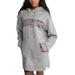 Women's Gameday Couture Gray Mississippi State Bulldogs Side Split Hoodie Dress