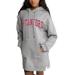 Women's Gameday Couture Gray Stanford Cardinal Side Split Hoodie Dress