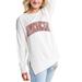 Women's Gameday Couture Cream American University Eagles Legacy Side Split Pullover Top